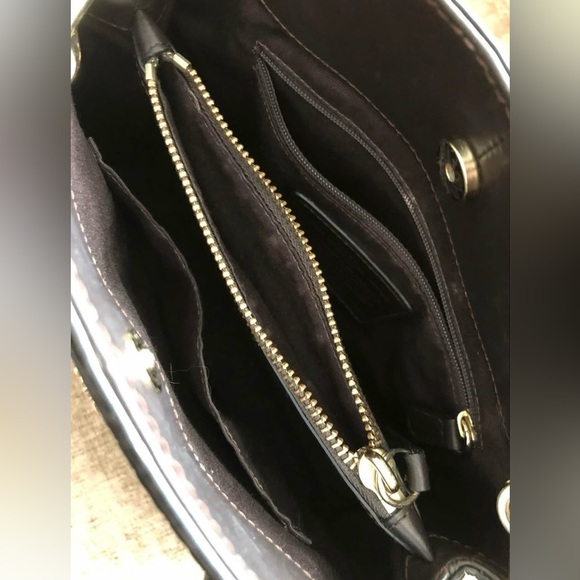 Vintage Coach Minetta Small Python Print Cream & Bag like new - Picture 4 of 13